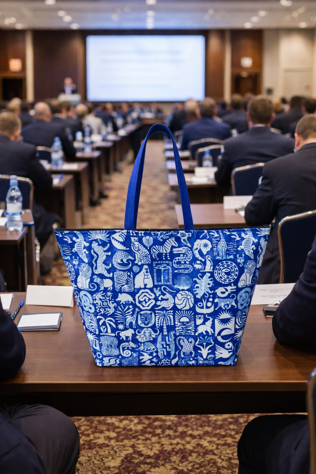 Shopper aus recycelten Plastikflaschen Africa Untamed – limited edition für Business und Leisure