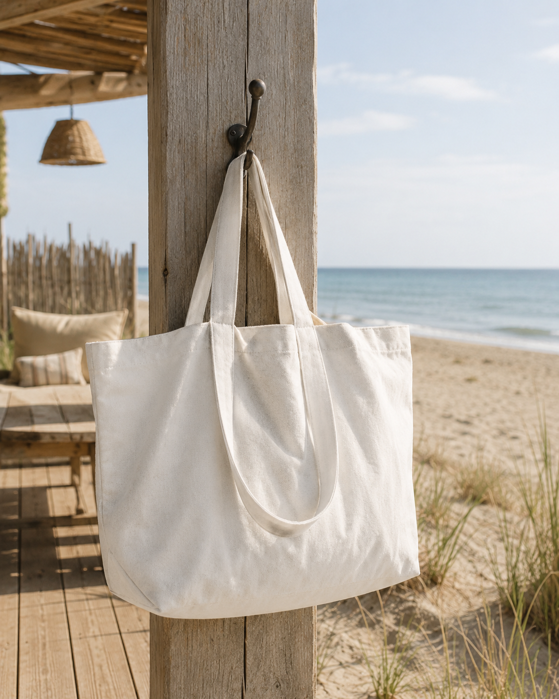 Canvas Shopper Bag in verschiedenen Farben mit Logo