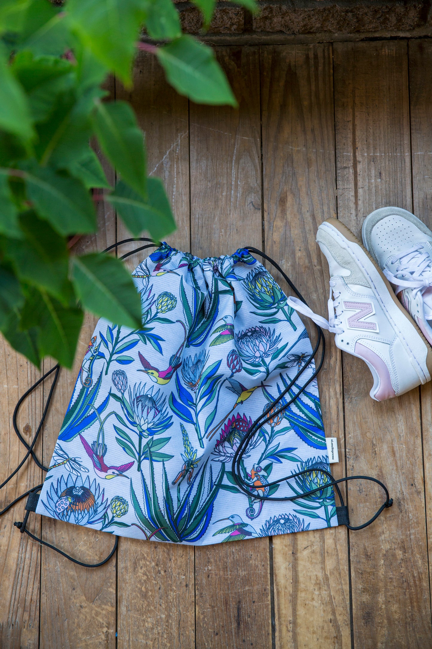 Drawstring Bag/Rucksack aus recycelten Plastikflaschen