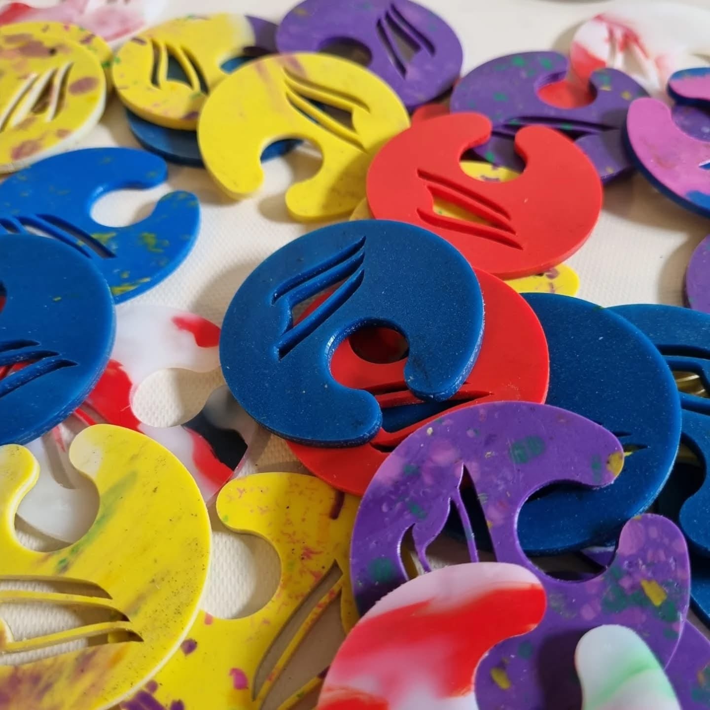Branded Glass Identifiers Made from Recycled Plastic Waste