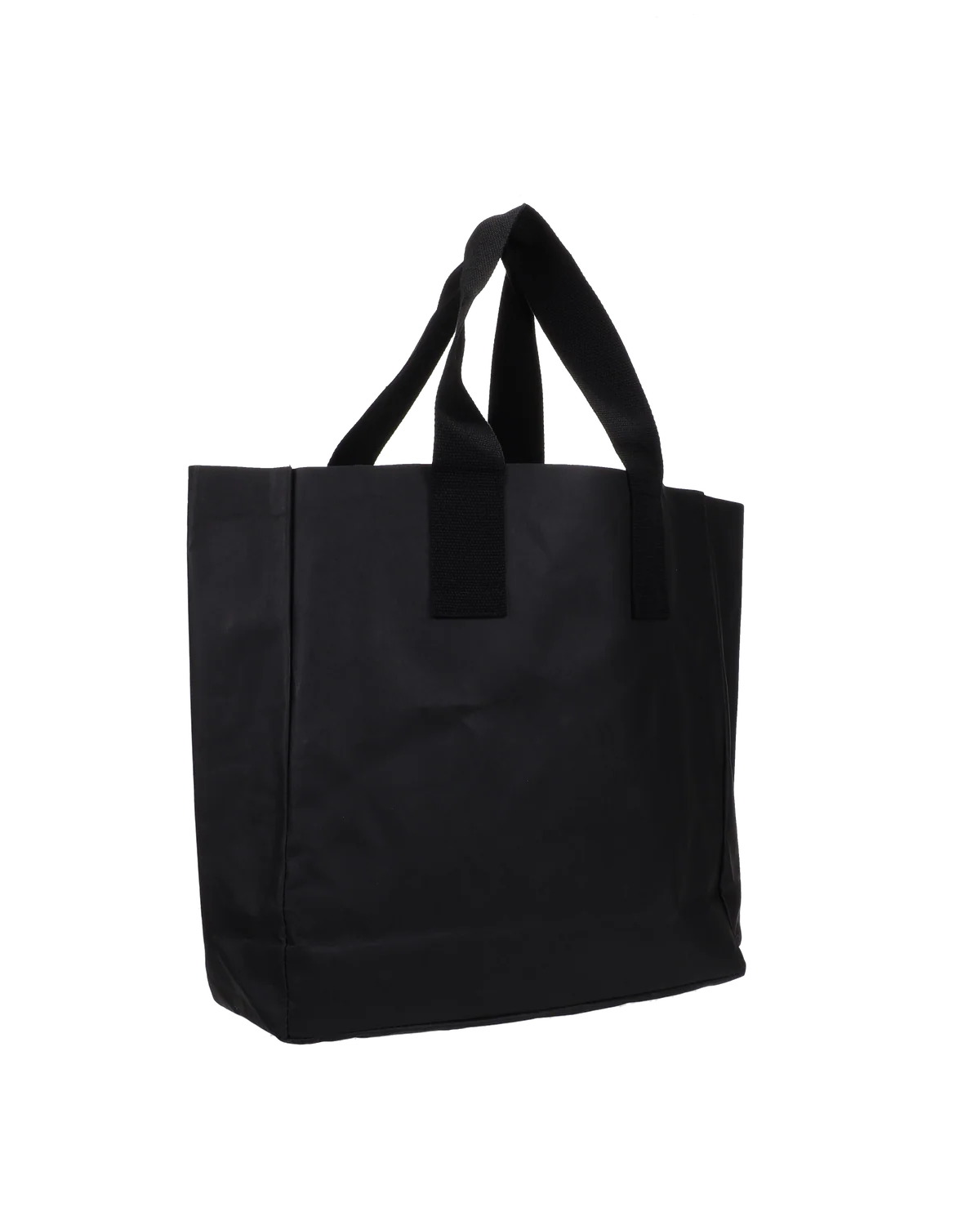 Großer Paper Shopper aus recyceltem Kraftpapier Schwarz