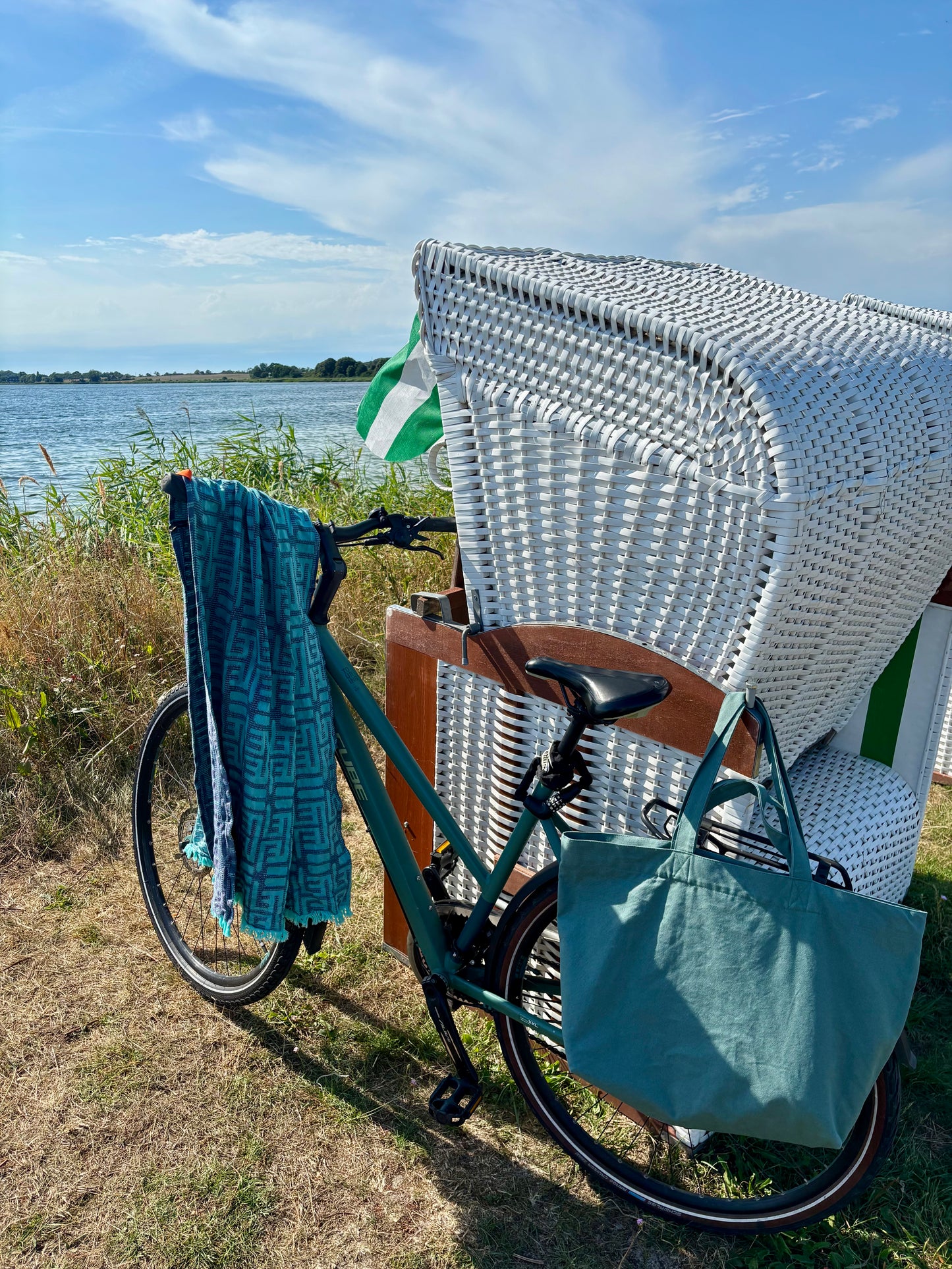 Canvas Shopper Bag Sage Green