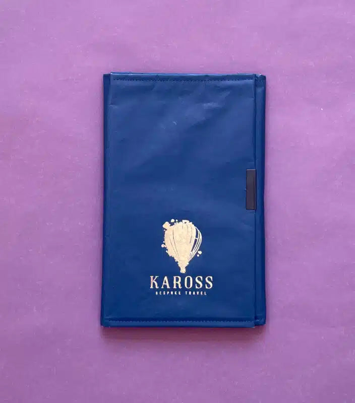 Recycled Paper Notebook Organiser Deep Blue