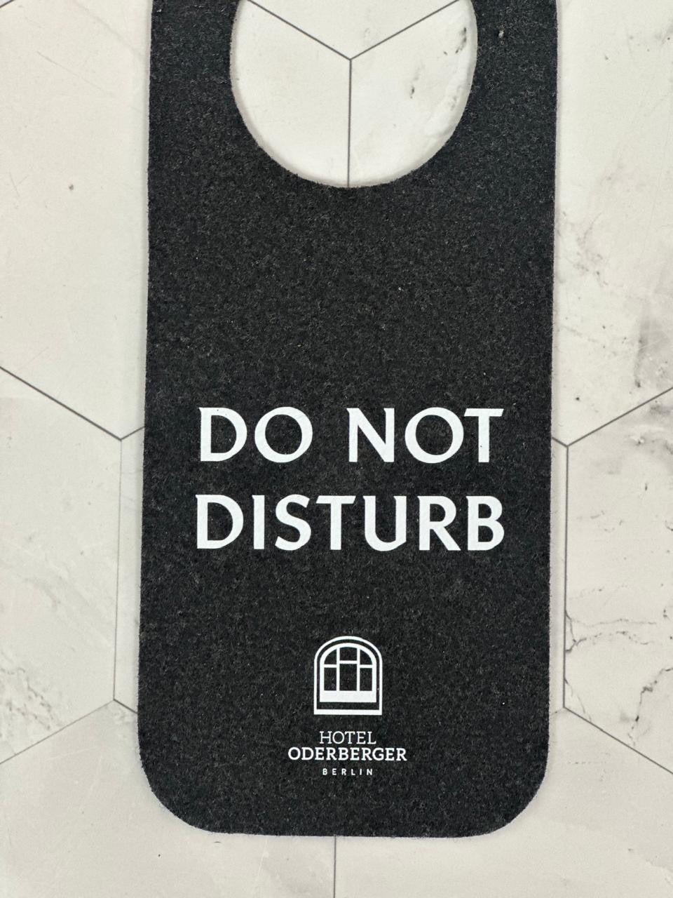 DOOR HANDLE SIGN – “DO NOT DISTURB”