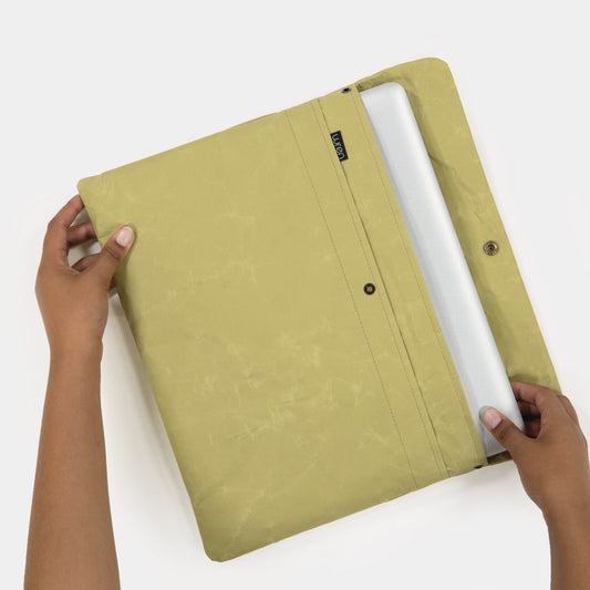 Recycled Cement Paper Laptop Olive – verschiedene Größen