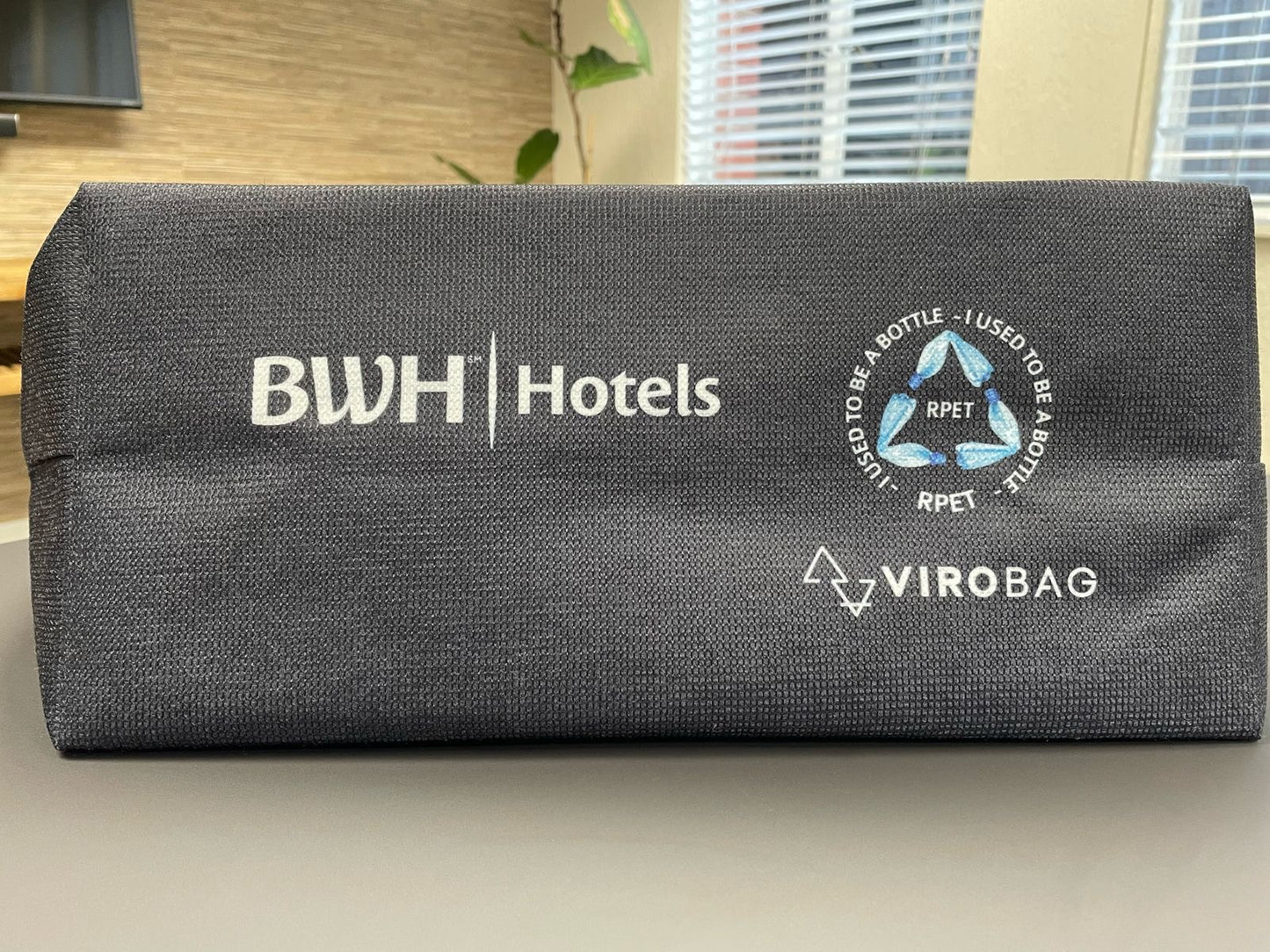 Shopper aus recycelten Plastikflaschen Uni oder mit Print nach Wunsch – zwei Größen