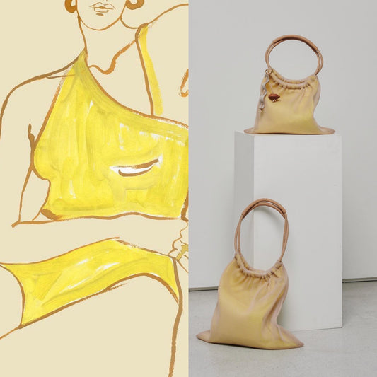 Moire Tasche – Yellow