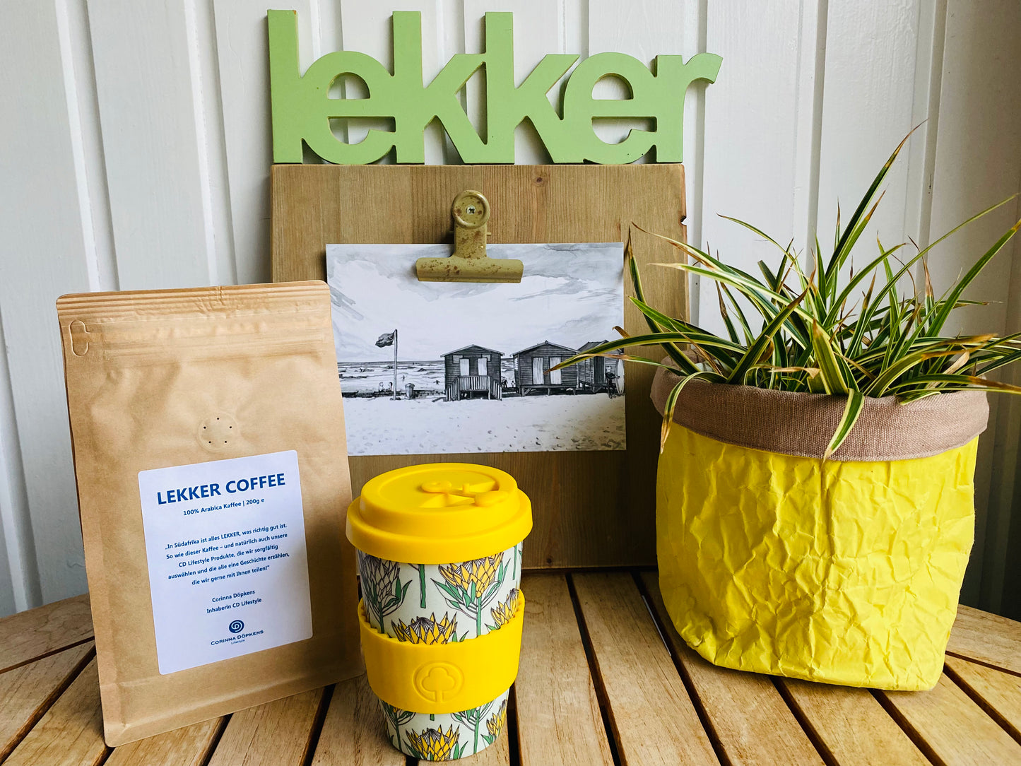 LEKKER COFFEE – Arabica Kaffee als Firmengeschenk mit Logo und eigenem Text, bitte Möglichkeiten zu Geschenk-Packages anfragen
