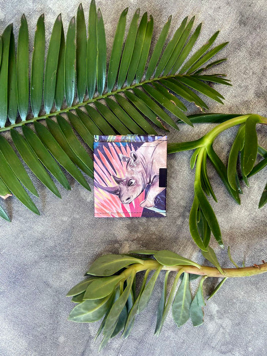 Square Wallet Wildlife aus recyceltem Kraftpapier