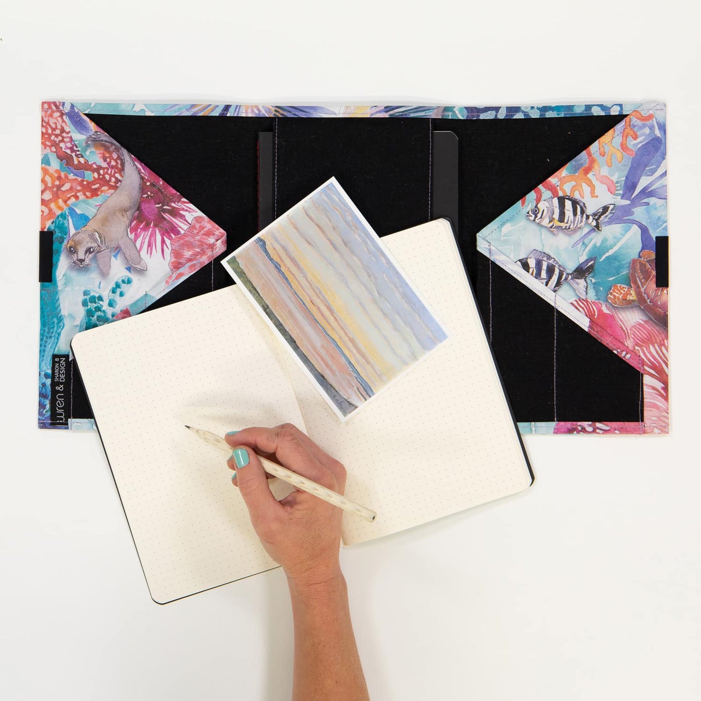 Recycled Paper Notebook Organiser Ocean