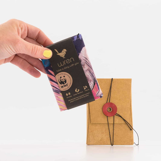 Recycled Cement Paper Slim Wallet Wildlife