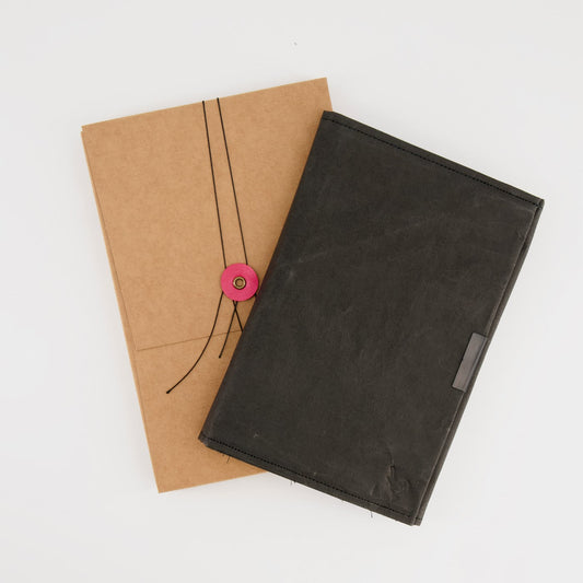 Recycled Paper Notebook Organiser Black