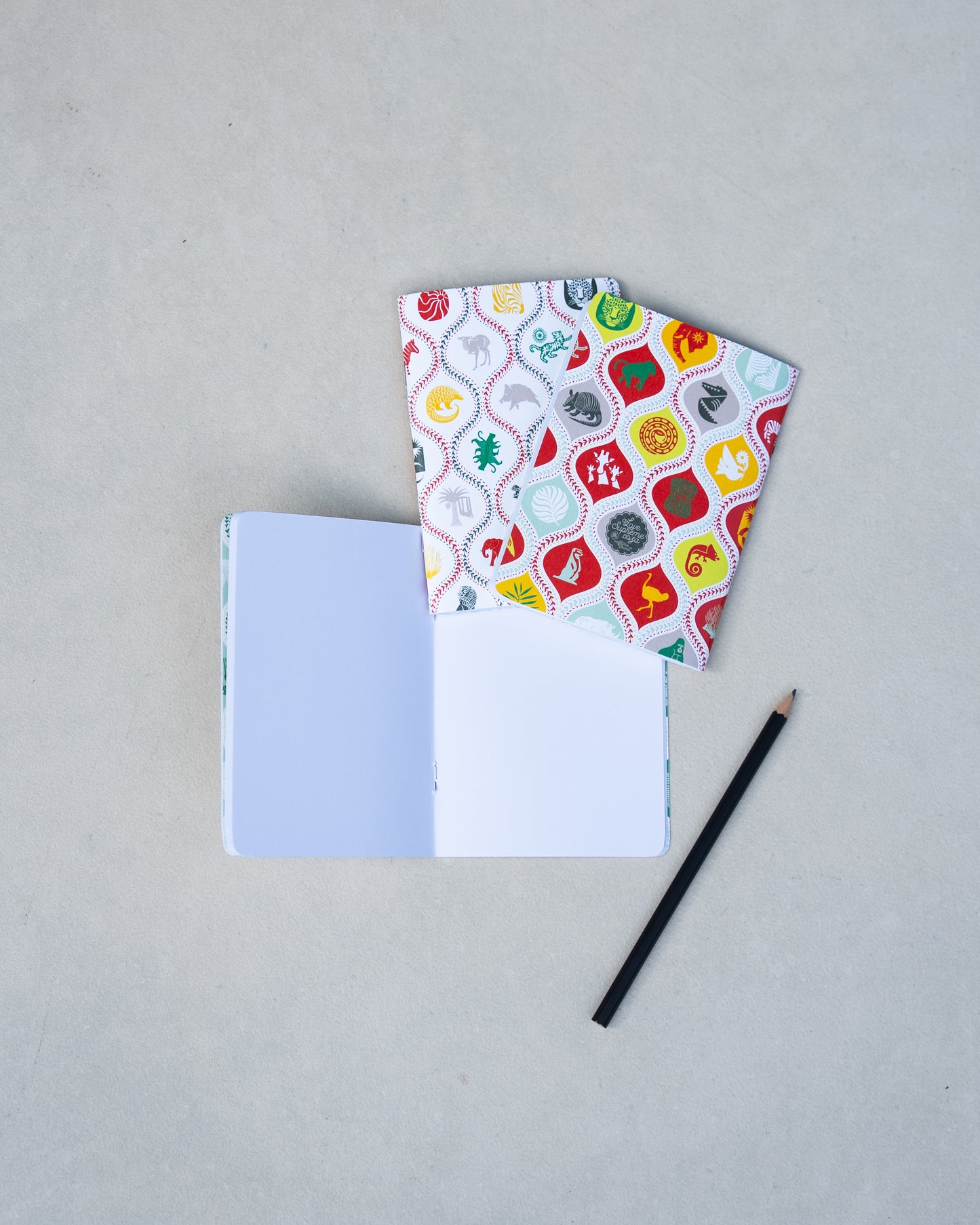 A6 Notizbuch (Blank) 2er Set – Africa Design