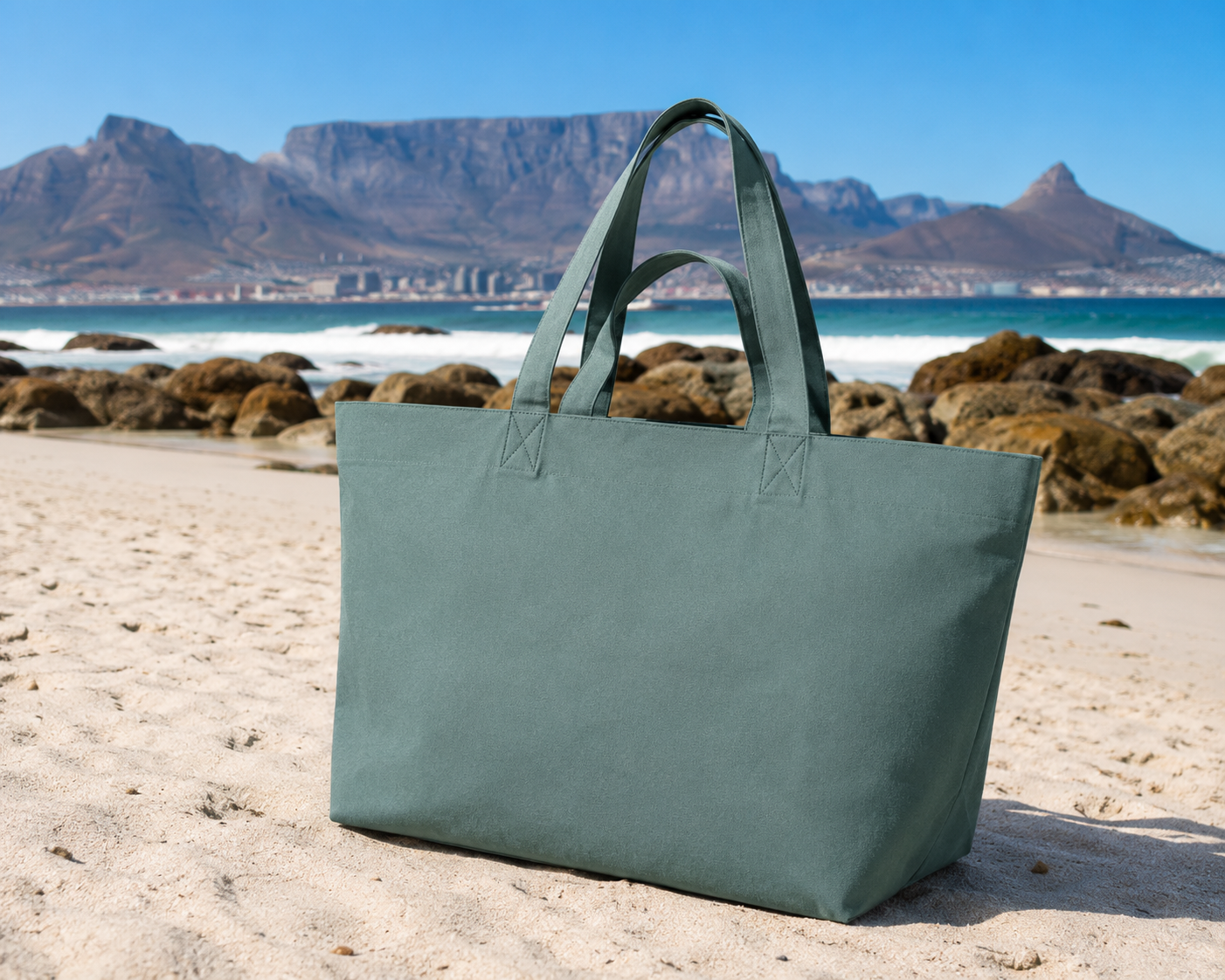 Canvas Shopper Bag in verschiedenen Farben mit Logo