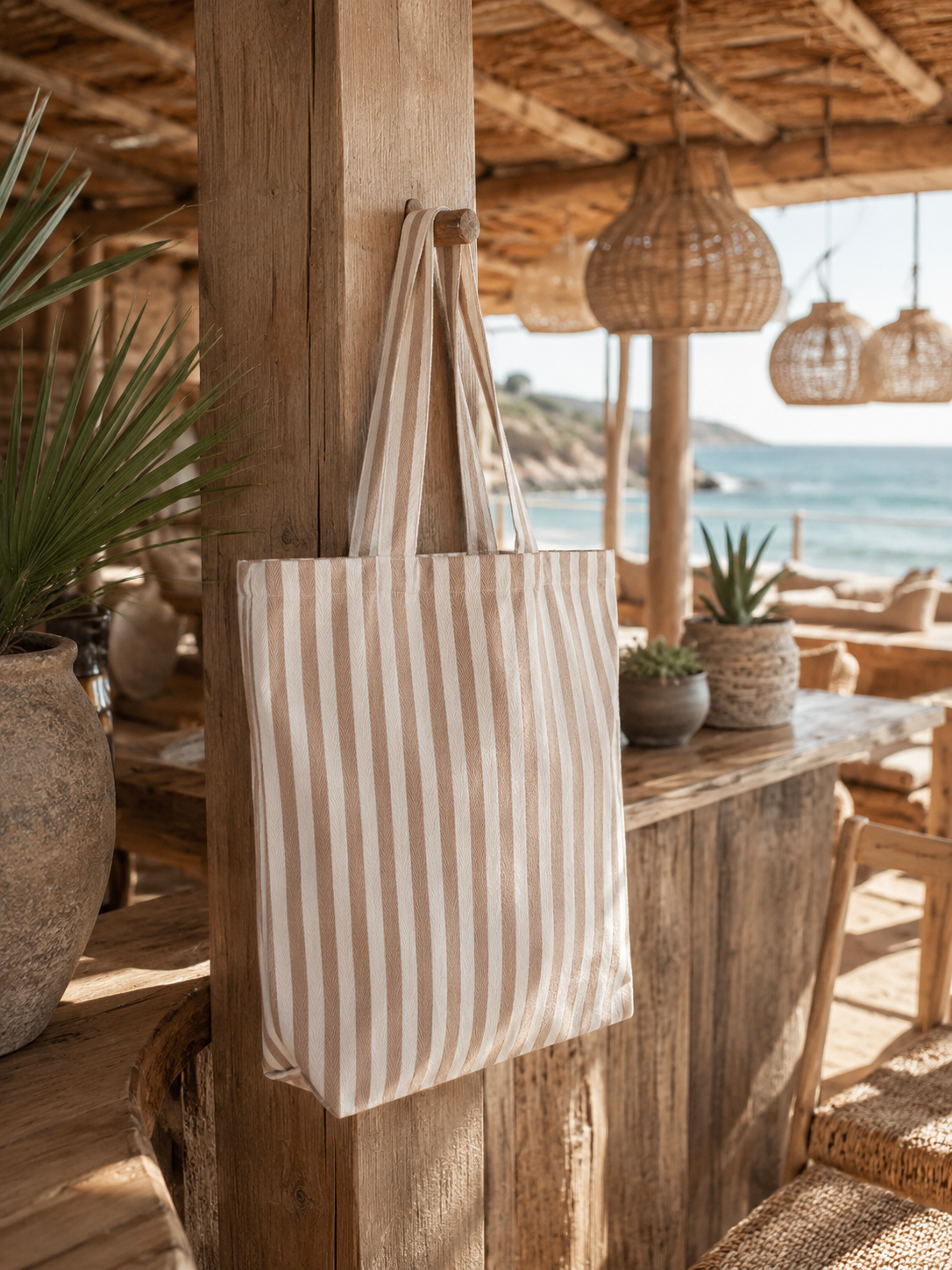 Beach or Shopper Tote Stripes – verschiedene Farben