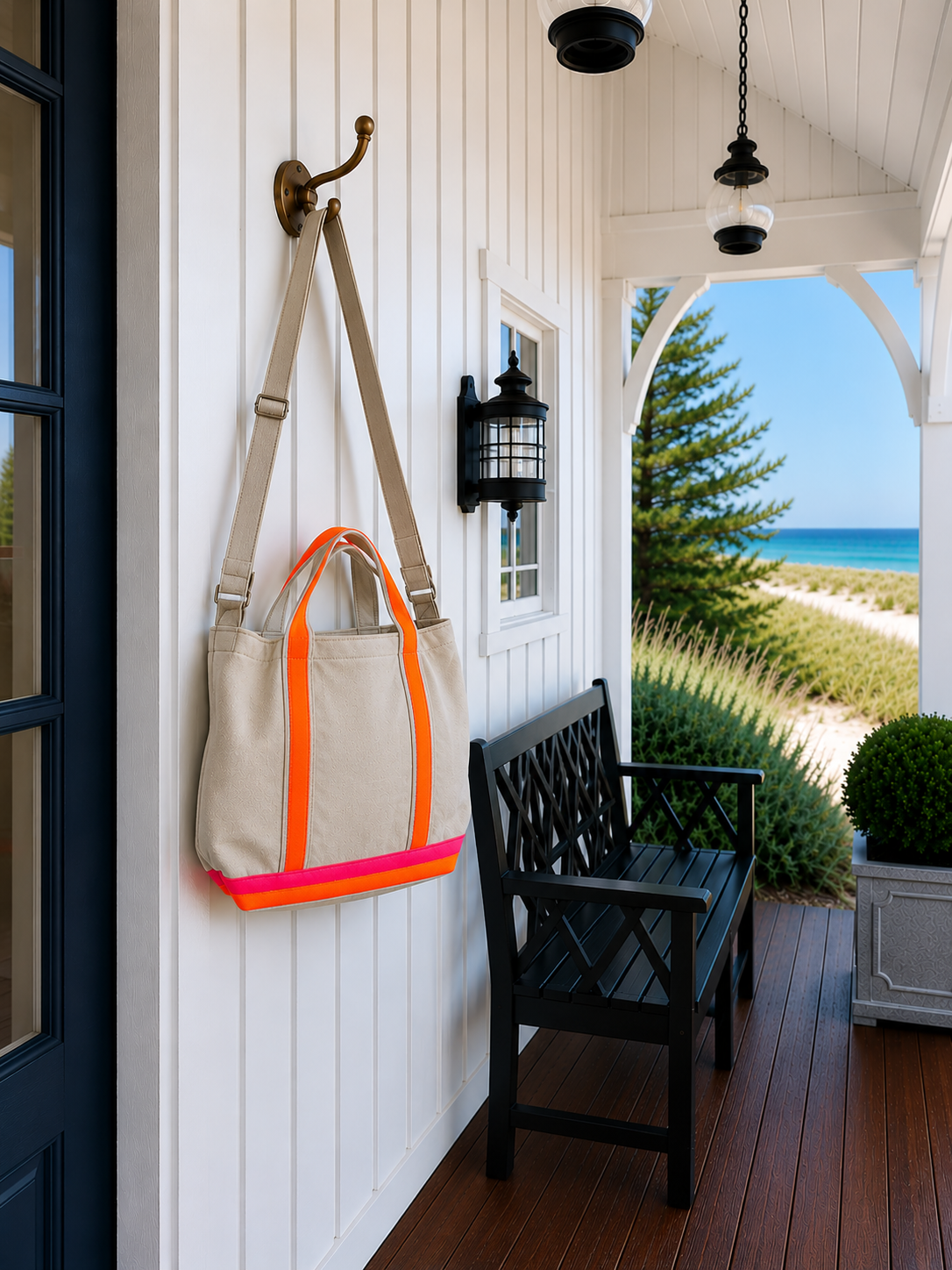 Neon Canvas Bag Clementine mit Gurt