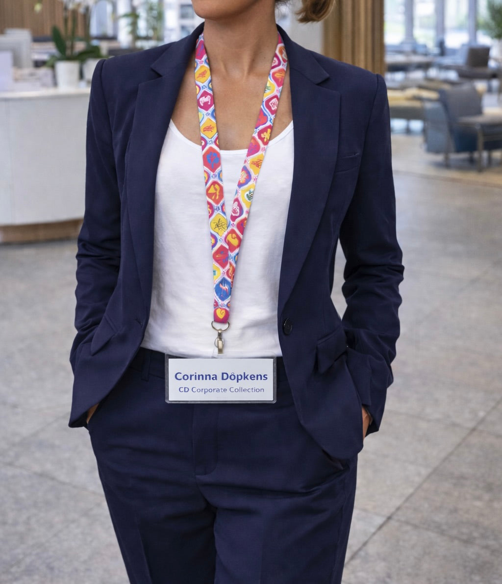 Lanyard aus Baumwolle mit Print und Logo nach Wunsch – beidseitig bedruckt