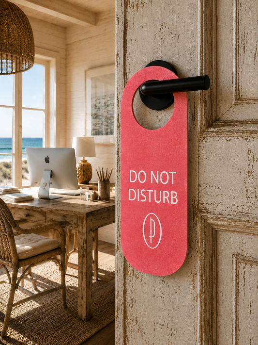 Türschild  – “DO NOT DISTURB” aus recycelten Plastikflaschen