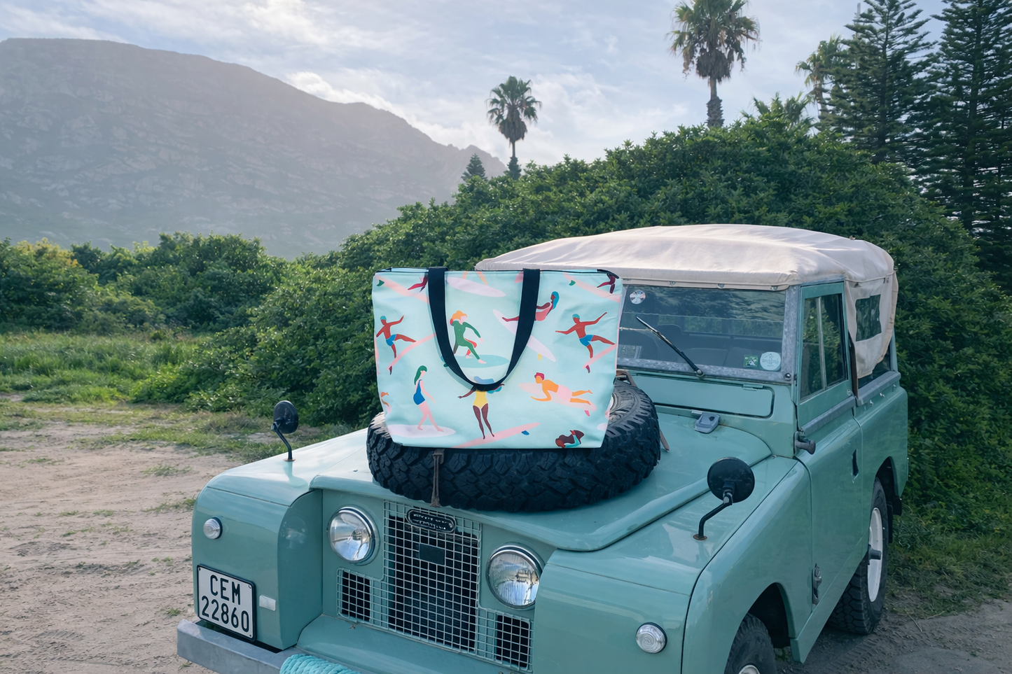 Shopper Cooler-Bag aus recycelten Plastikflaschen – verschiedene Prints