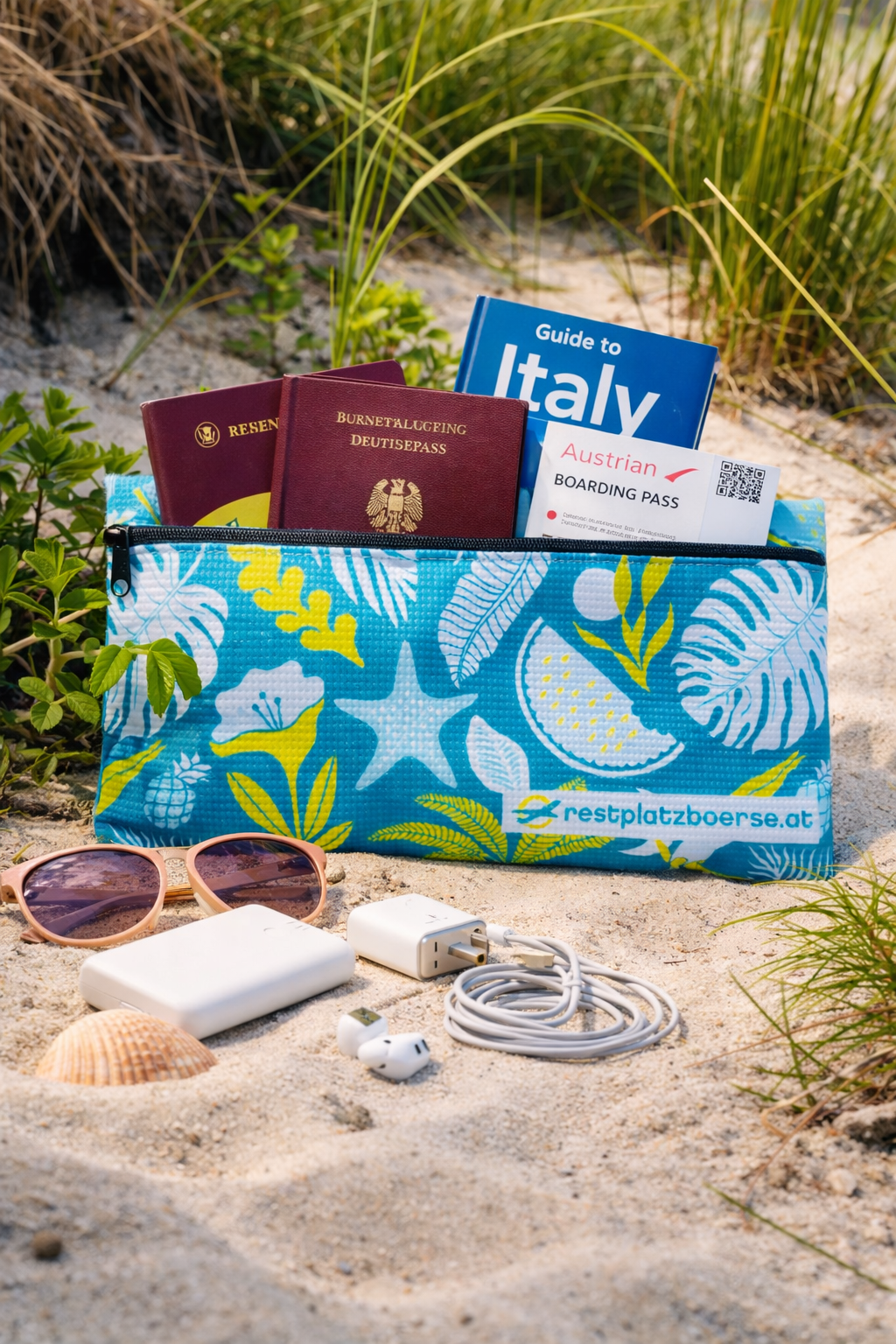 Ticket Taschen aus recycelten Plastikflaschen mit Print nach Wunsch und Logo