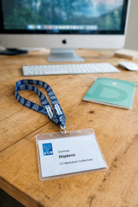 Handgefertigtes Lanyard aus traditionellem südafrikanischen Stoff