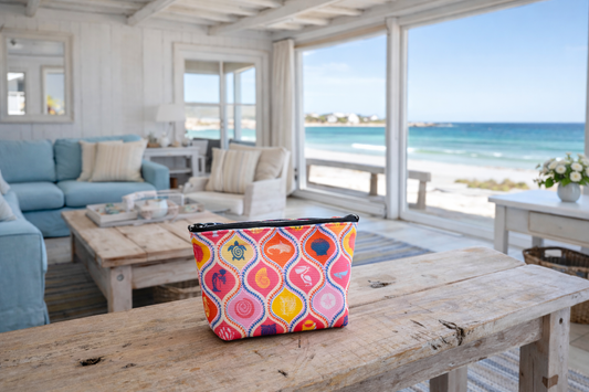 Täschchen aus recycelten Plastikflaschen – Africa Deep Pink – limited edition