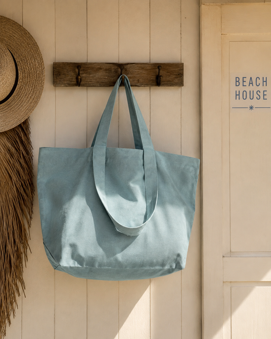 Canvas Shopper Bag in verschiedenen Farben mit Logo