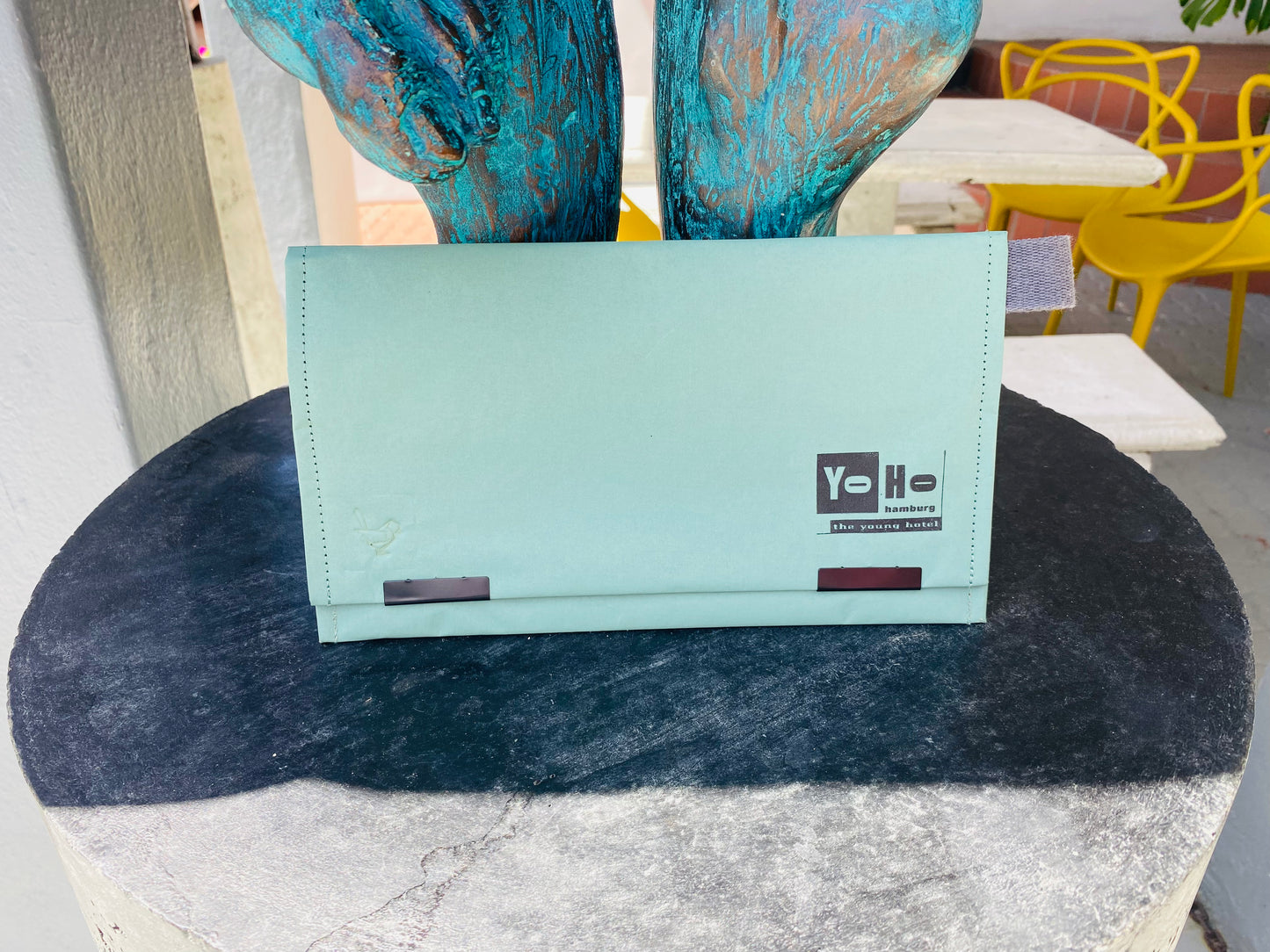 Travel Organiser aus recyceltem Papier – diverse Farben, auf Wunsch mit Logo