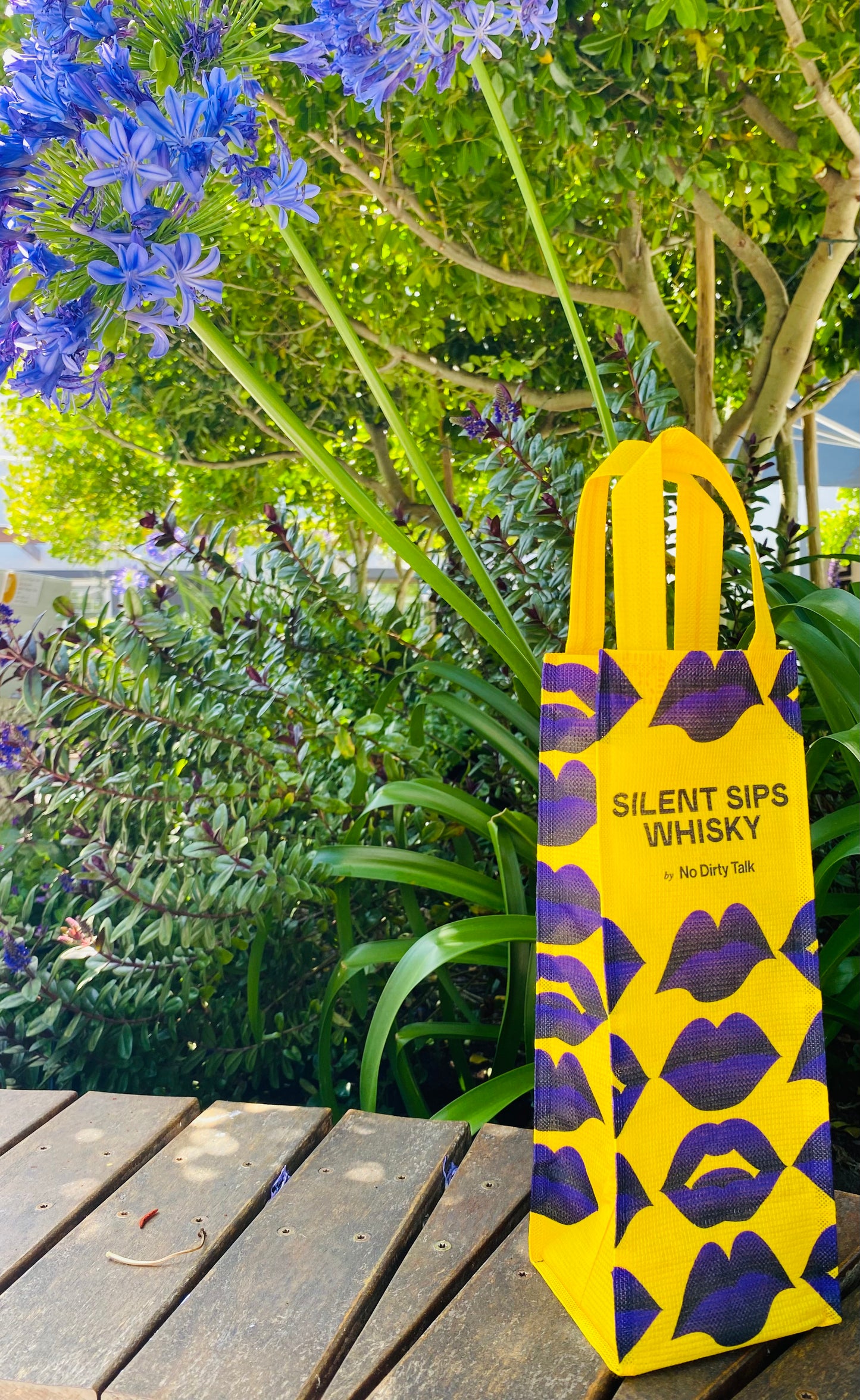 "Wine Gift Bag" aus recycelten Plastikflaschen – diverse Prints möglich