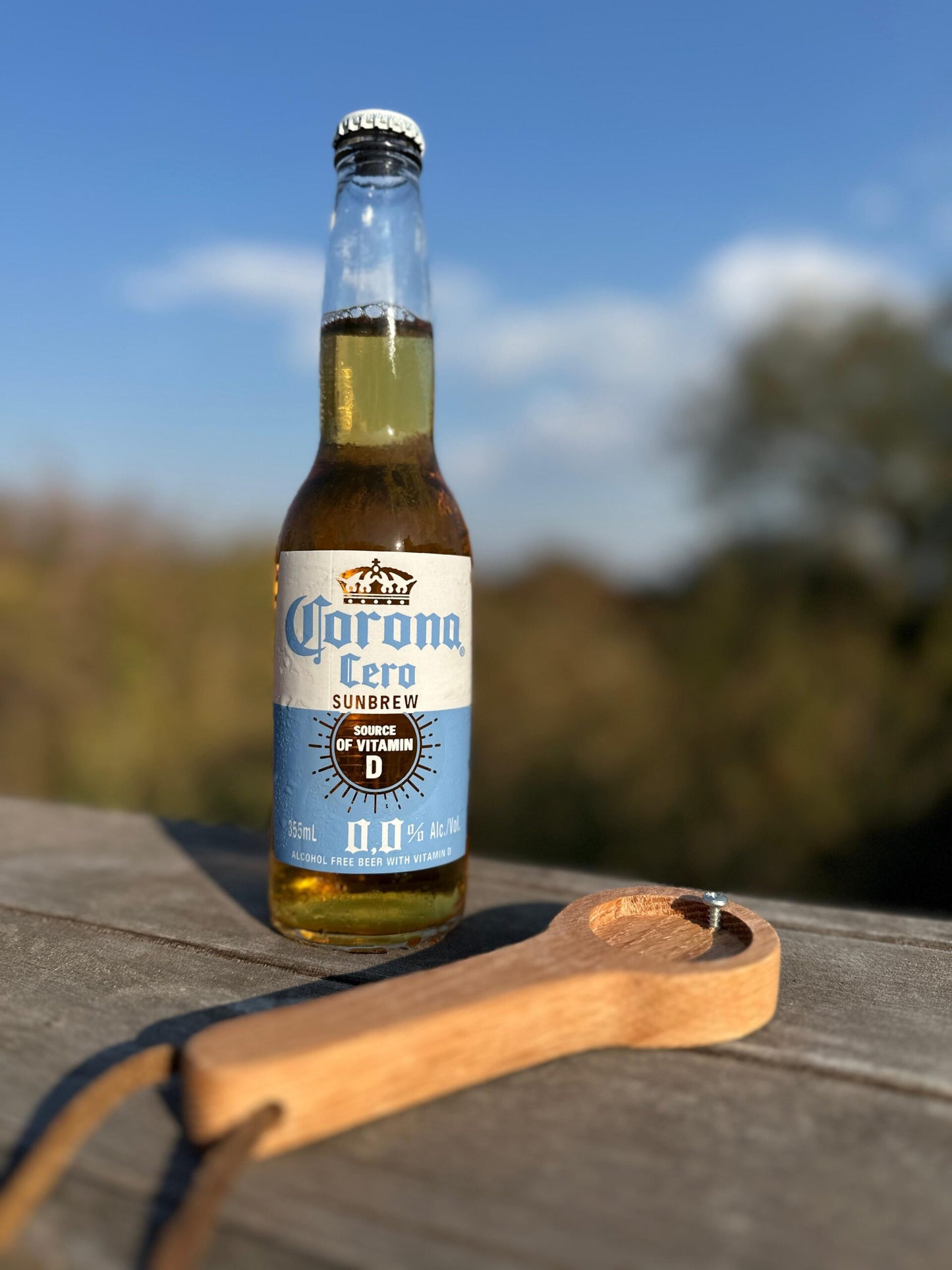 Holz Flaschenöffner – auf Wunsch mit Logo