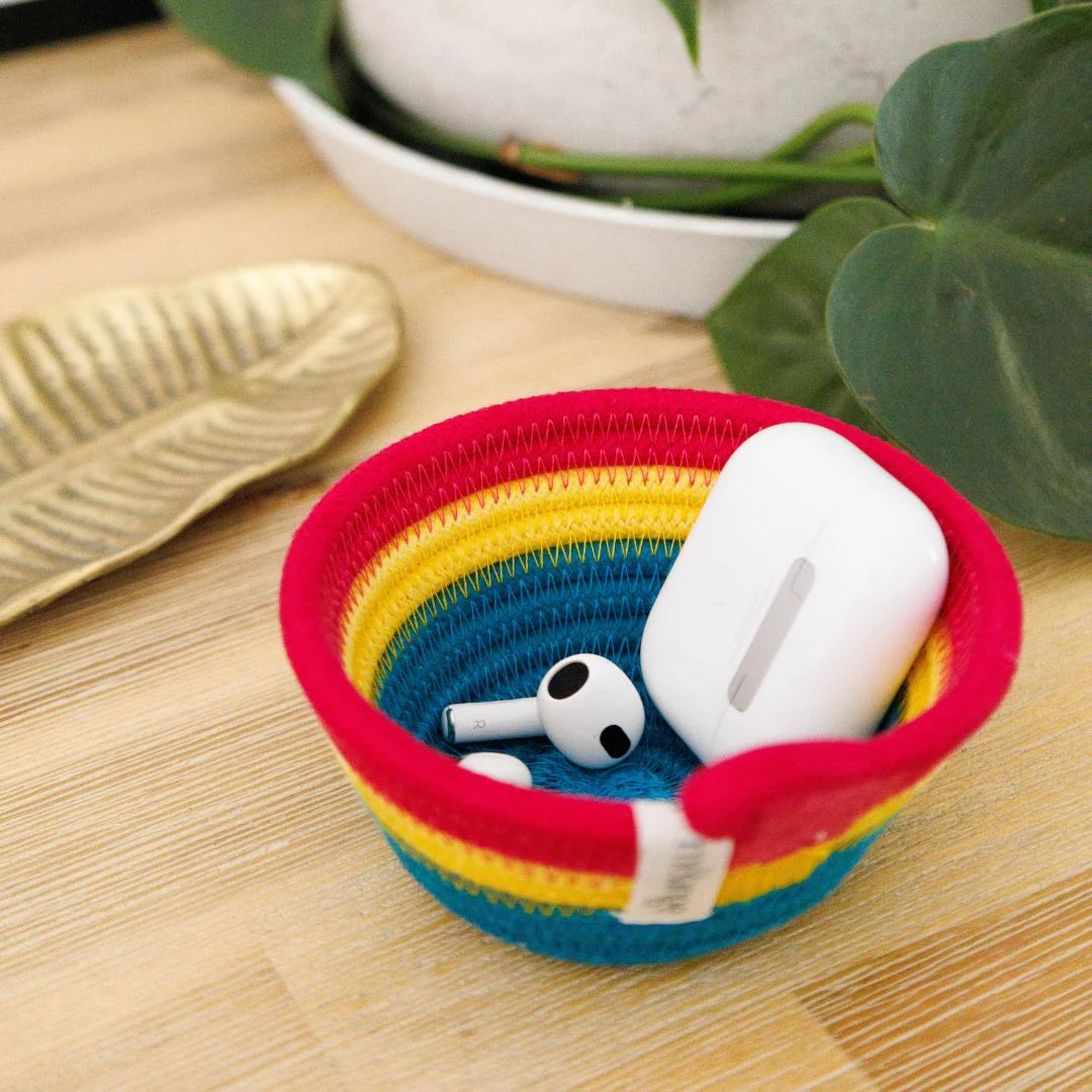 Cotton Rope Aufbewahrungskorb Tropical