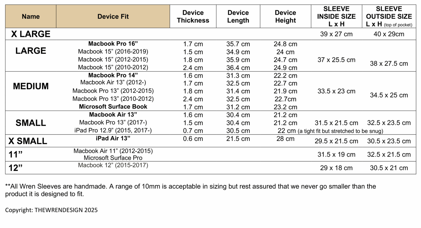 Recycled Cement Paper Laptop Sleeve Finding Flow – verschiedene Größen