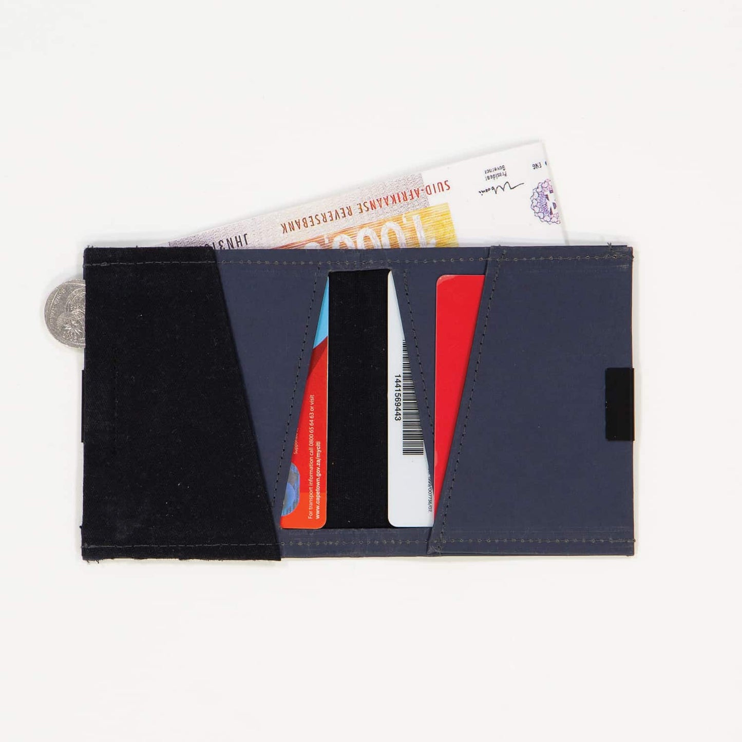 Square Wallet aus recyceltem Kraftpapier – verschiedene Farben, mit Logo möglich