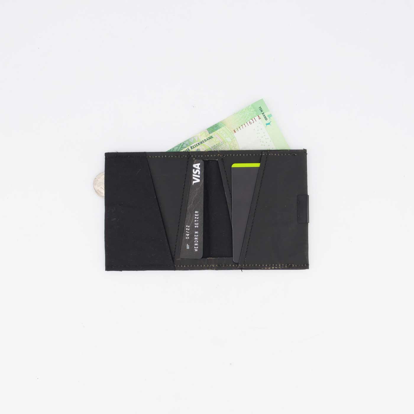 Square Wallet aus recyceltem Kraftpapier – verschiedene Farben, mit Logo möglich
