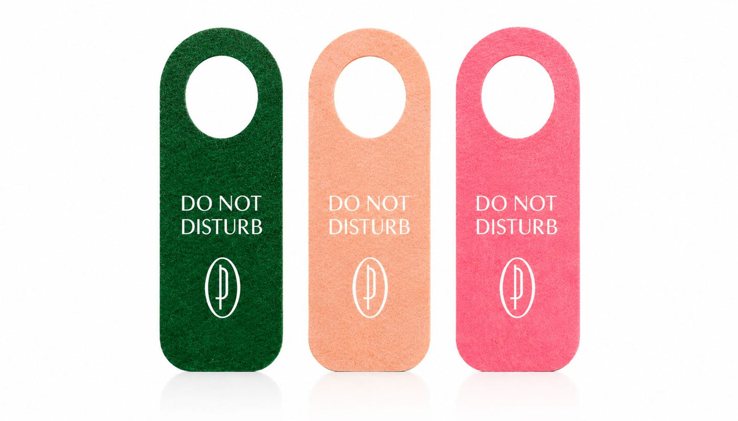 Türschild  – “DO NOT DISTURB” aus recycelten Plastikflaschen