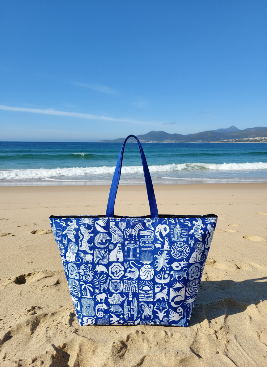 Shopper aus recycelten Plastikflaschen Africa Untamed – limited edition für Business und Leisure