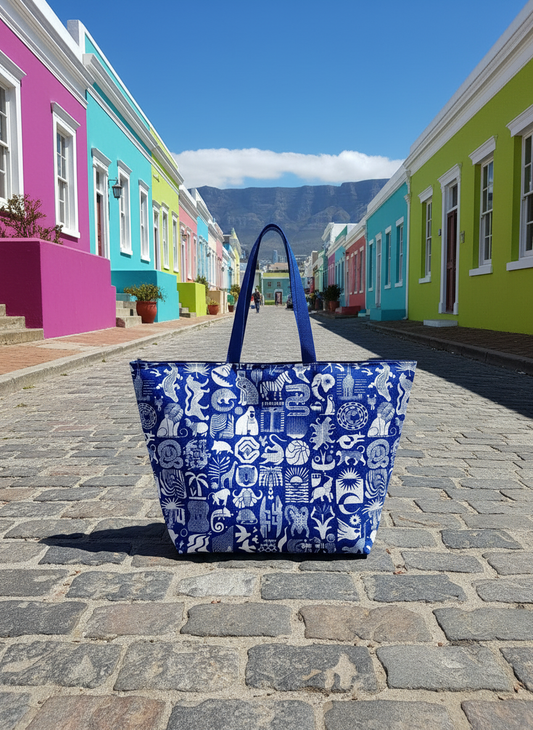 Shopper aus recycelten Plastikflaschen Africa Untamed – limited edition für Business und Leisure