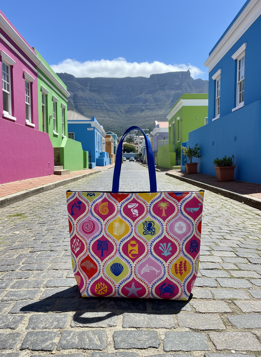 Shopper aus recycelten Plastikflaschen Africa Deep Hot Pink – limited edition