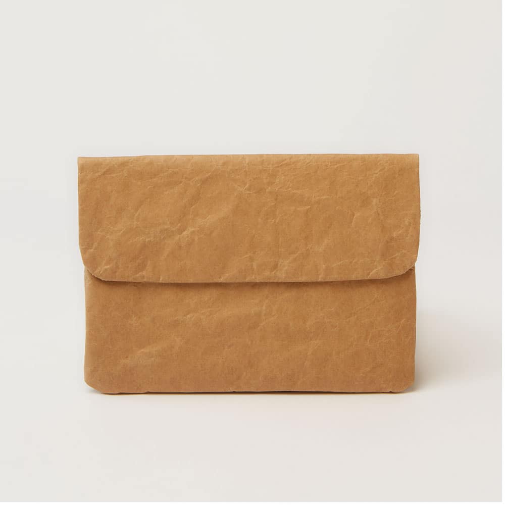 Recycled Cement Bag Paper Mini Sleeve Natural, mit Logo möglich
