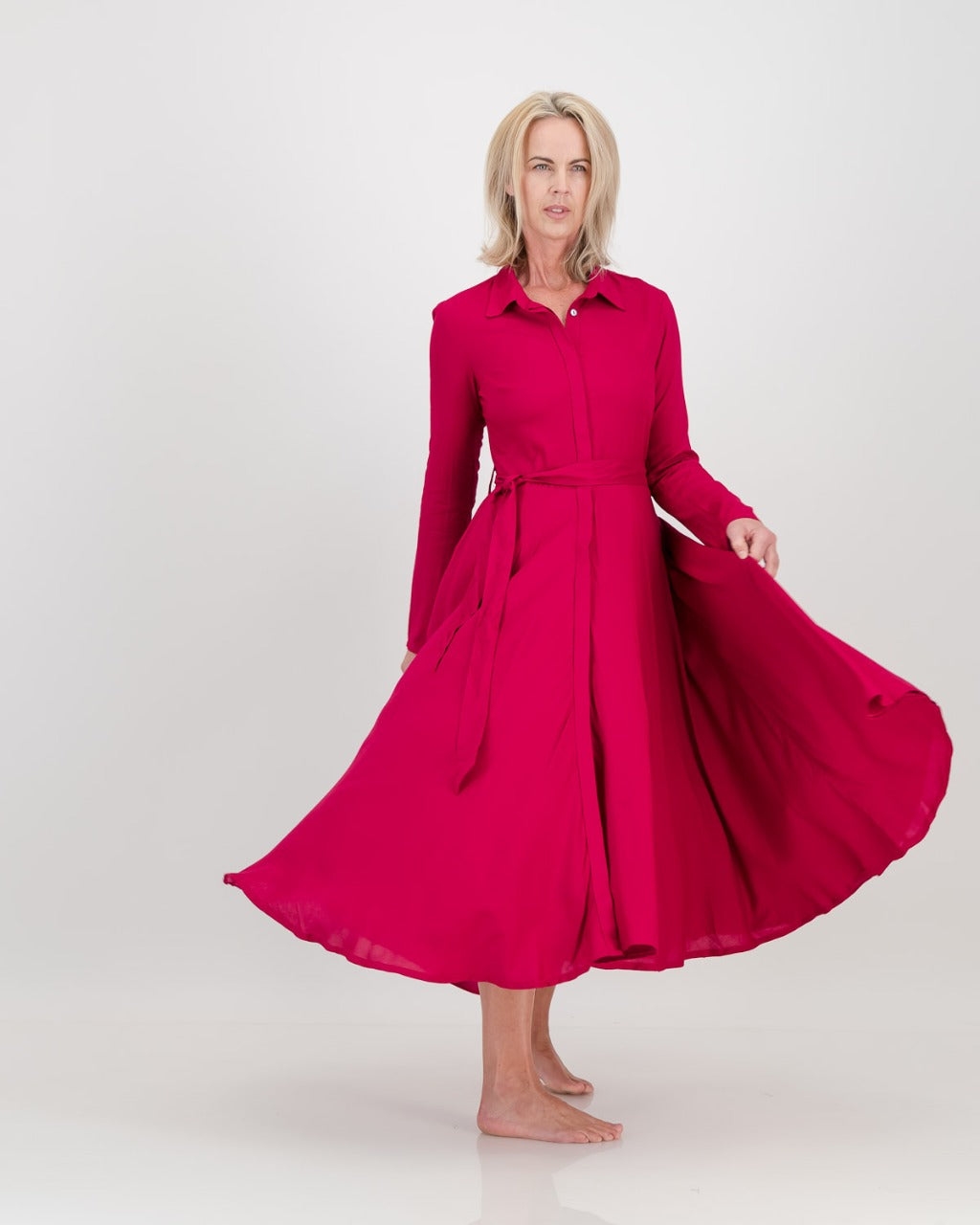 Abigail Dress Cerise – Bitte nach Größen fragen, ggf. sind nicht mehr alle auf Lager!