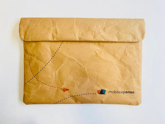 Recycled Cement Paper Laptop Sleeve Natural – verschiedene Größen, auf Wunsch mit Logo