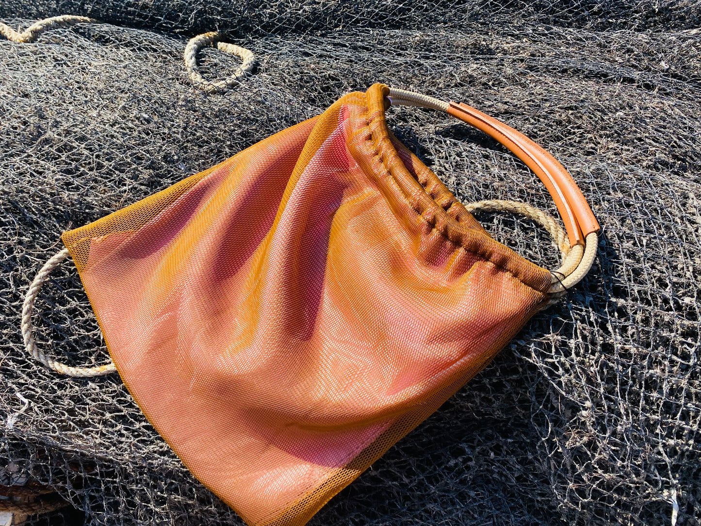 Moire Tasche– Caramel Rosa