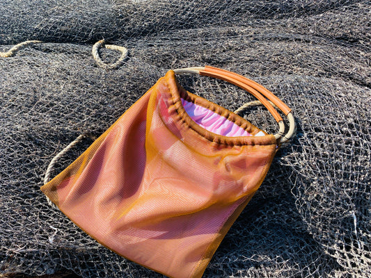 Moire Tasche– Caramel Rosa