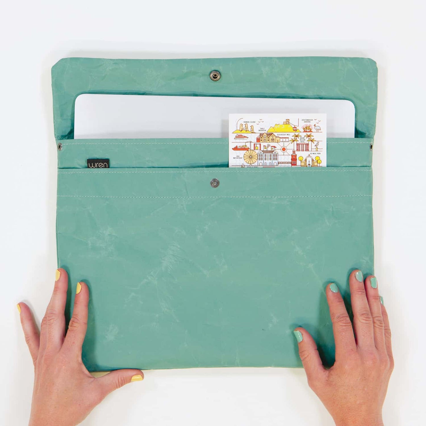 Recycled Cement Paper Laptop Sleeve Aqua – verschiedene Größen