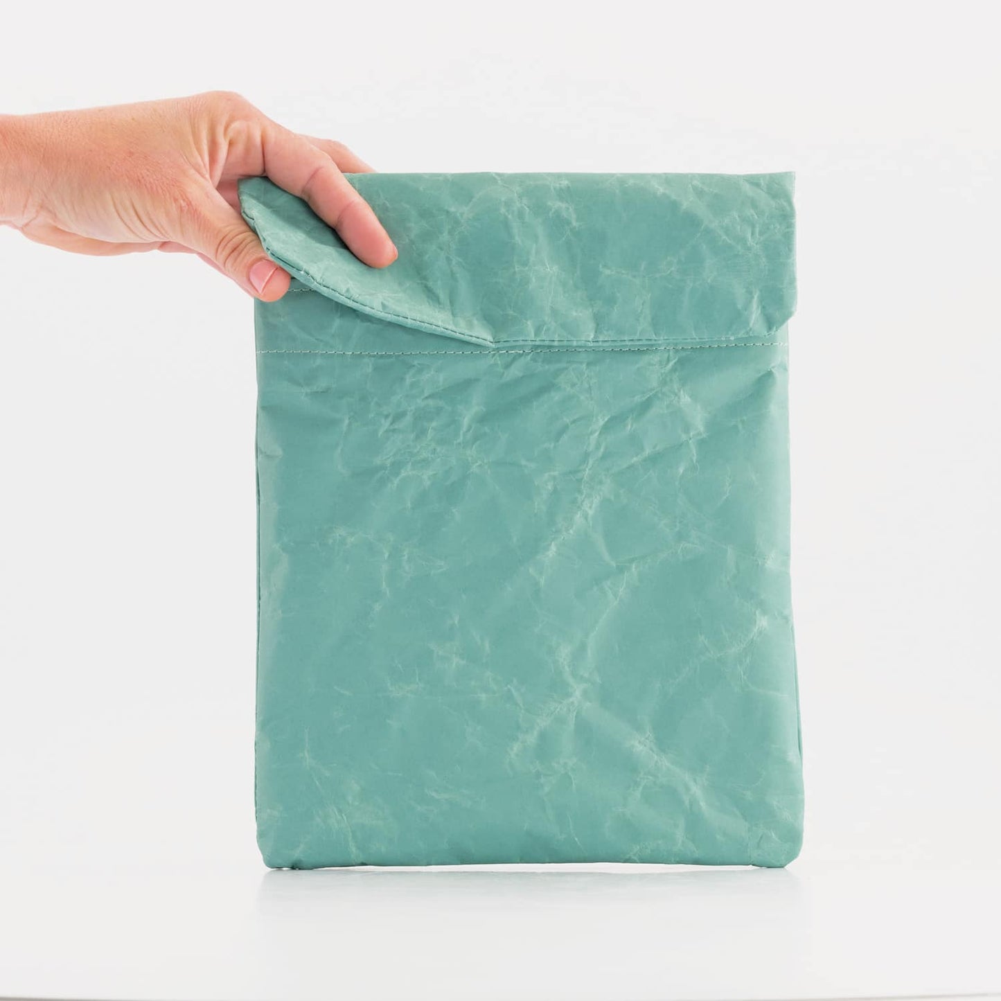 Recycled Cement Paper iPad oder Tablet Sleeve Aqua