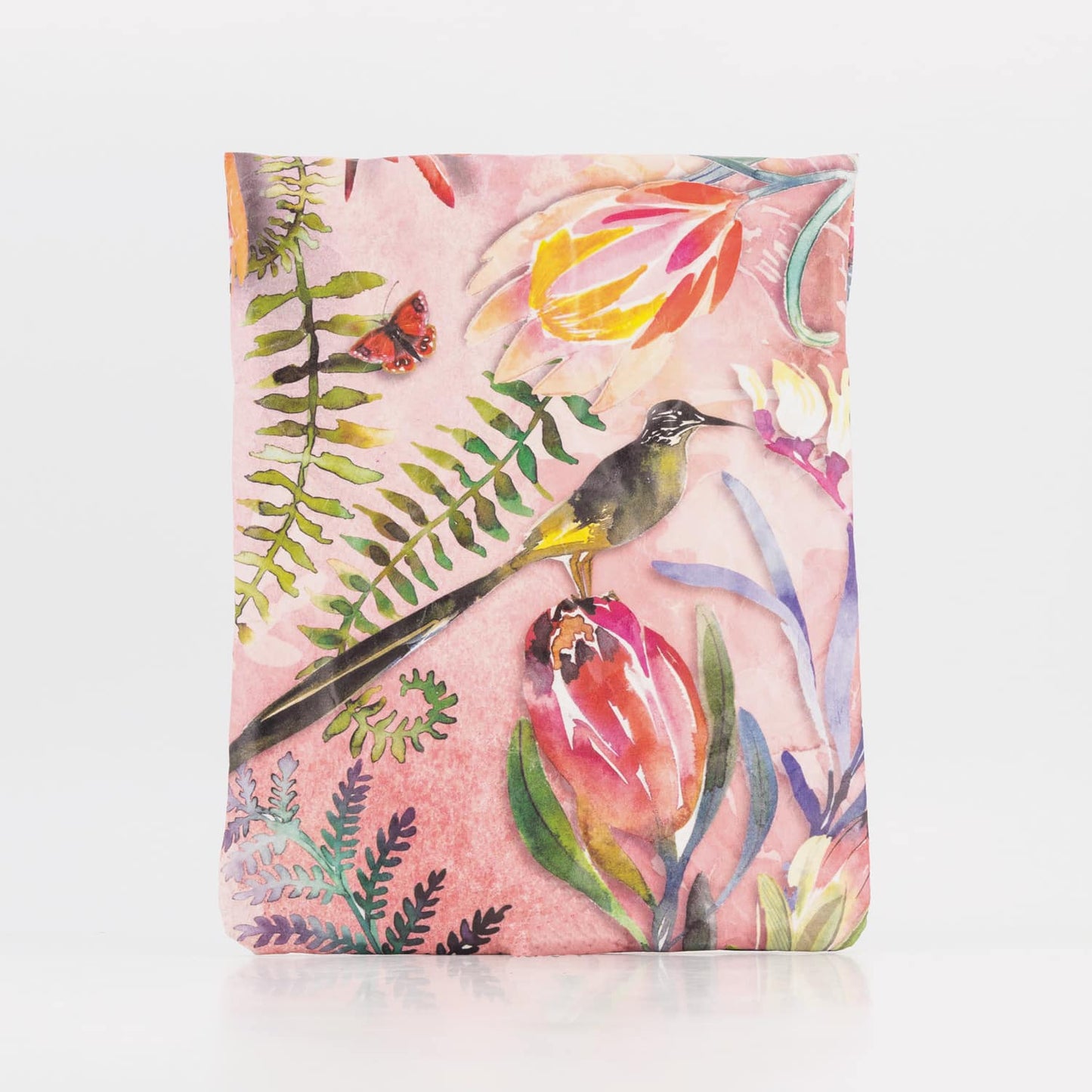 Recycled Cement Paper iPad oder Tablet Sleeve Botanical