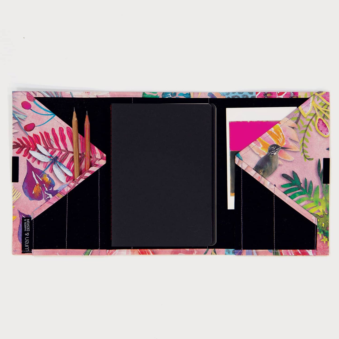 Recycled Paper Notebook Organiser Botanical