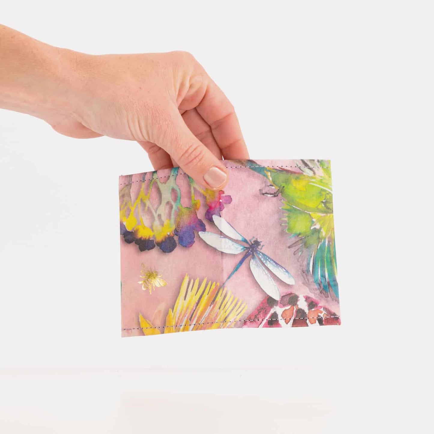 Recycled Cement Paper Slim Wallet Botanical