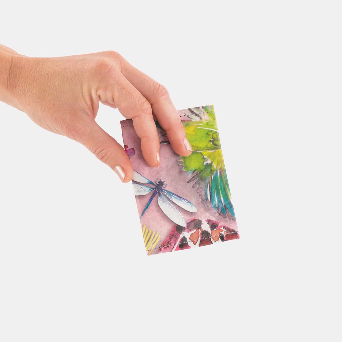 Recycled Cement Paper Slim Wallet Botanical
