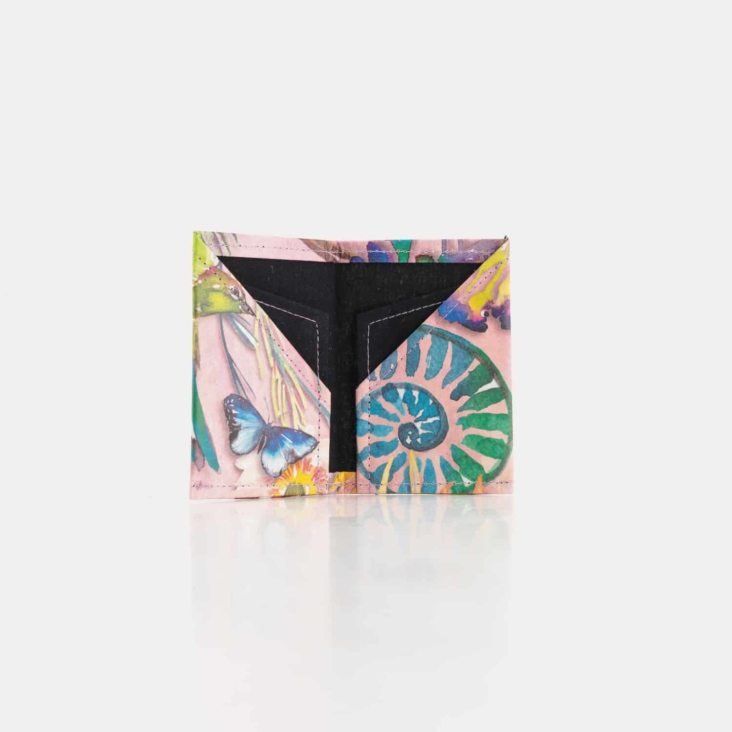 Recycled Cement Paper Slim Wallet Botanical